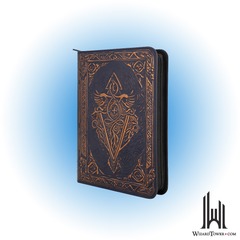 TCG FAUX-LEATHER TRADING CARD BINDER BLUE